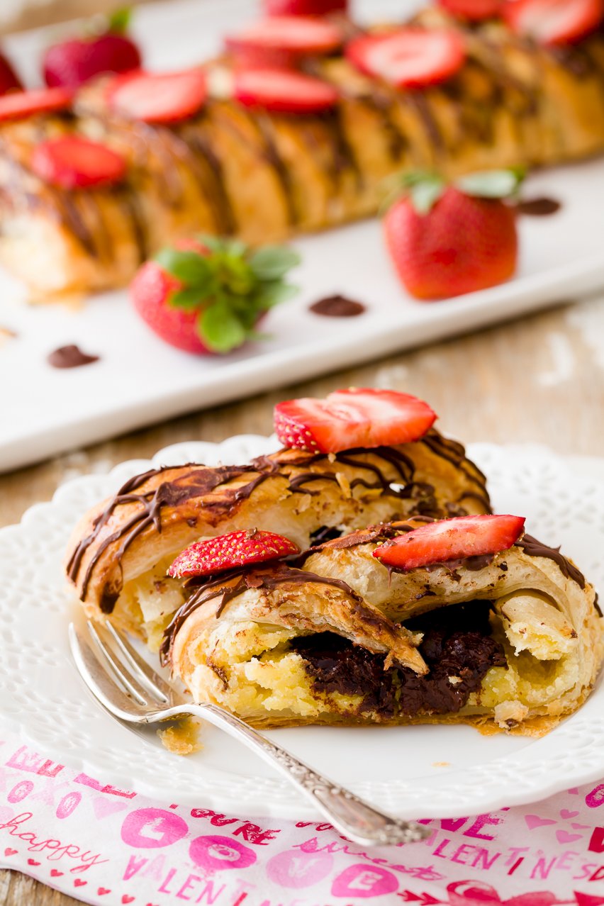 Chocolate Almond Cheese Danish