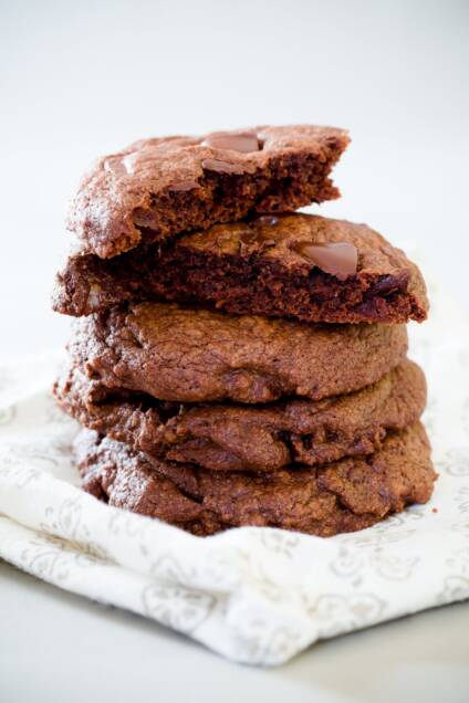 Double Chocolate Brownie Cookies