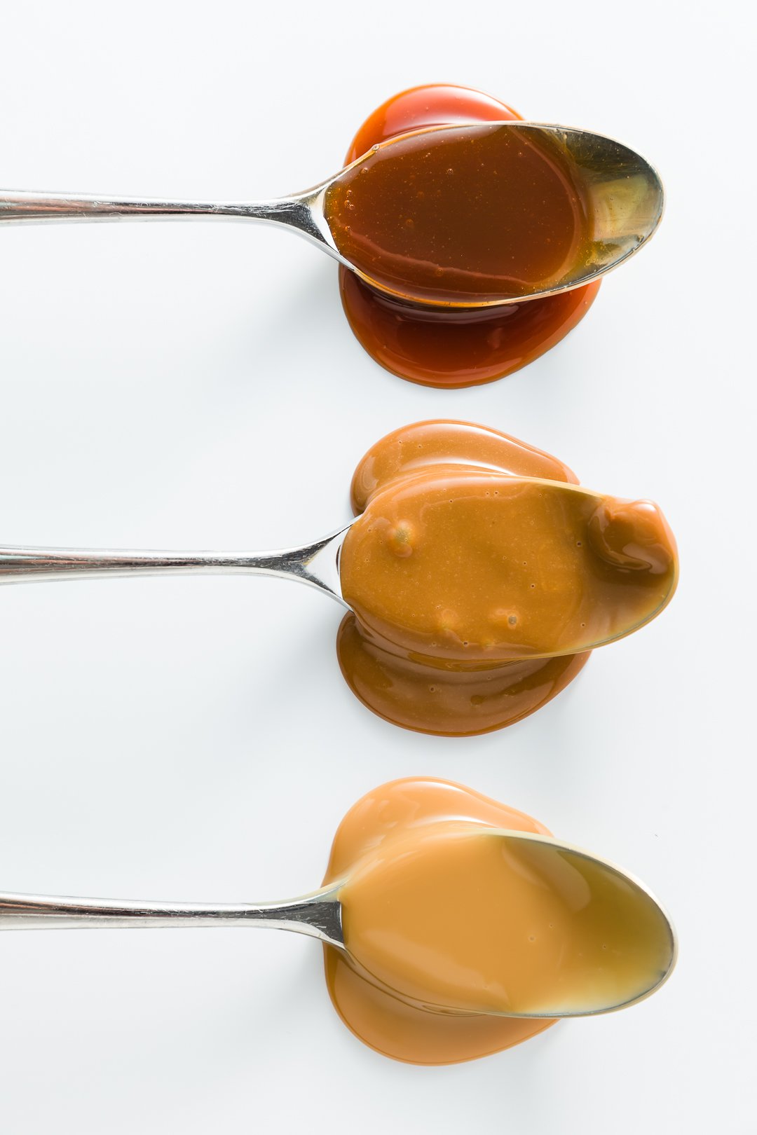 Three different dulce de leches