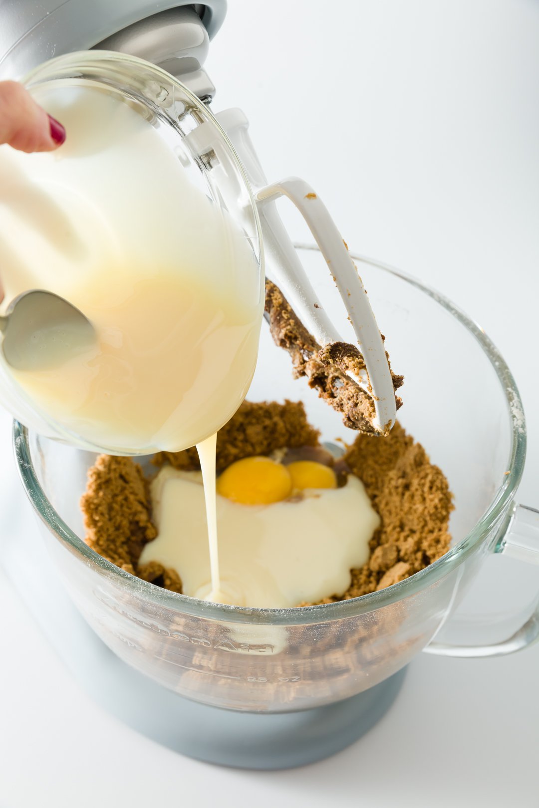 Adding sweetened condensed milk to batter
