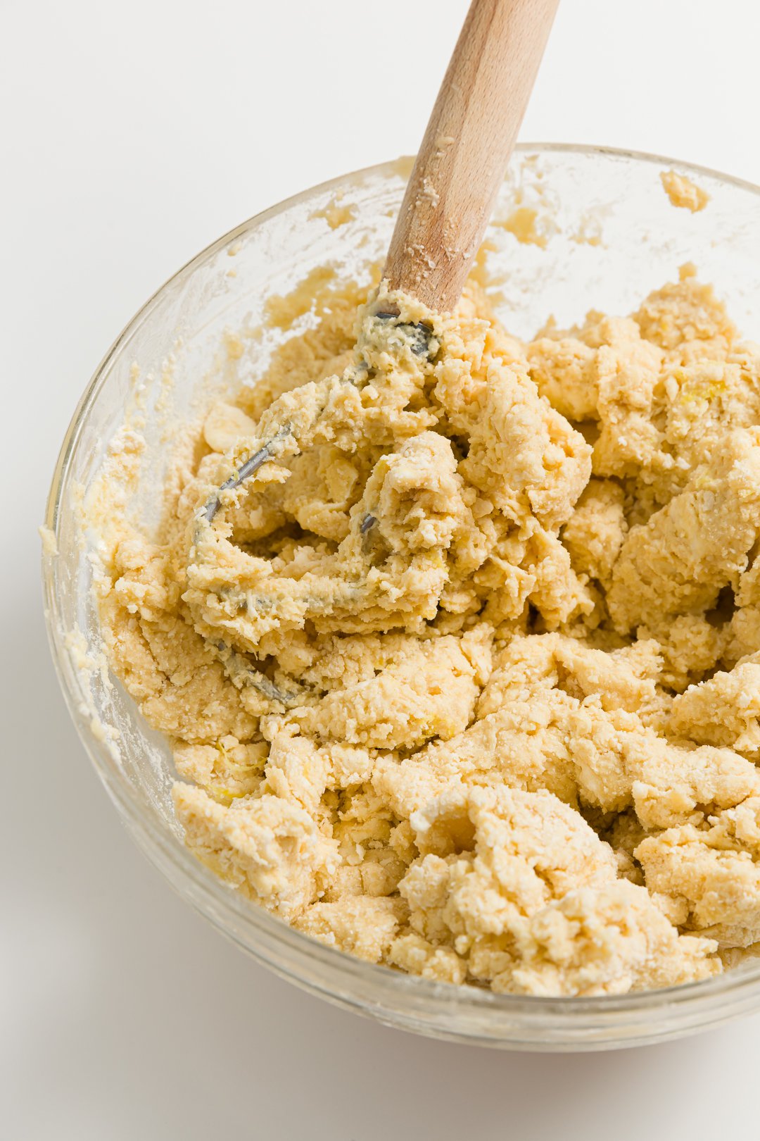 Scone dough mixed using a dough whisk